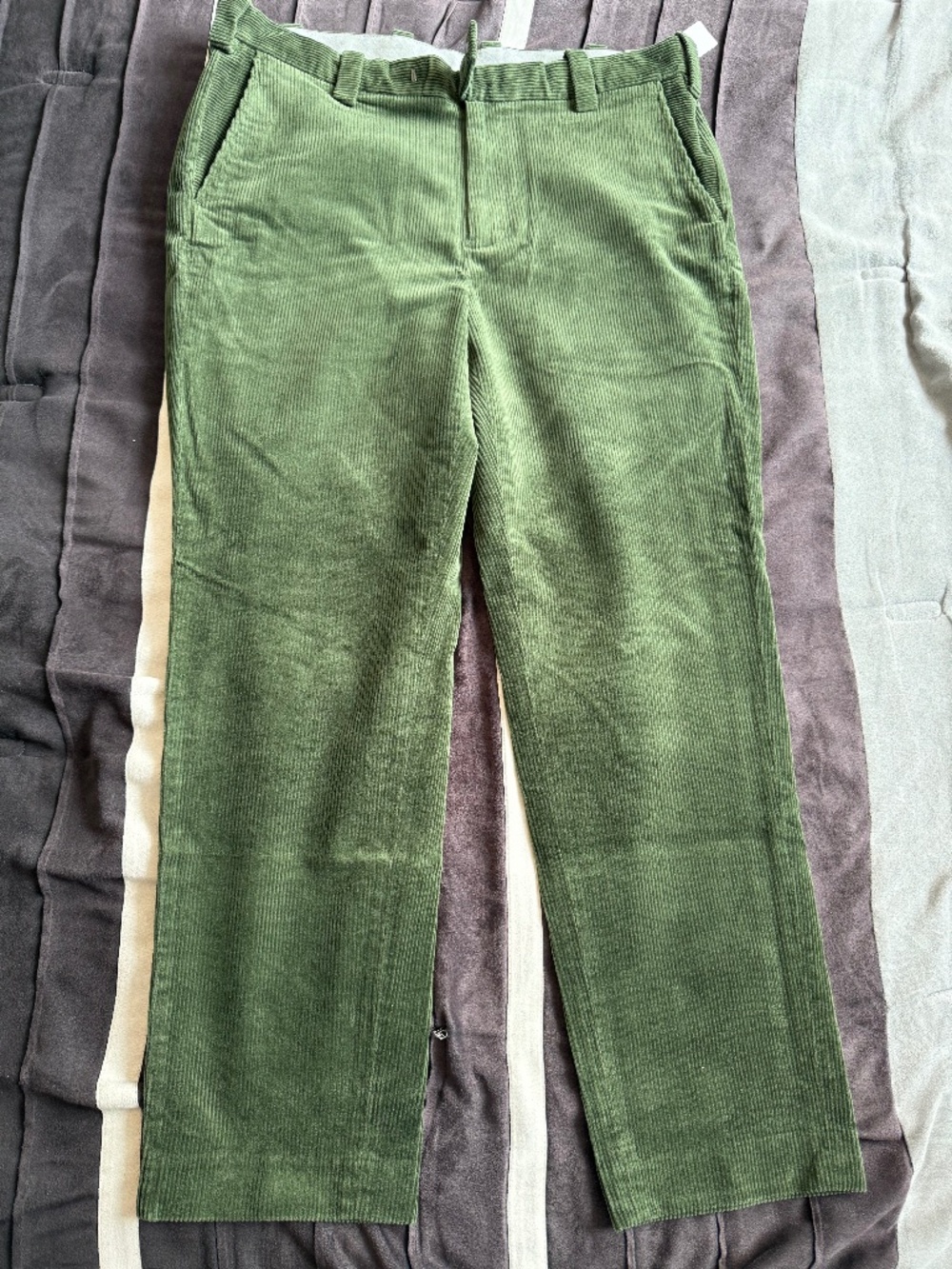 Brooks Brothers Corduroy Trousers Regular Fit W38 x L30 Dark Green NWT